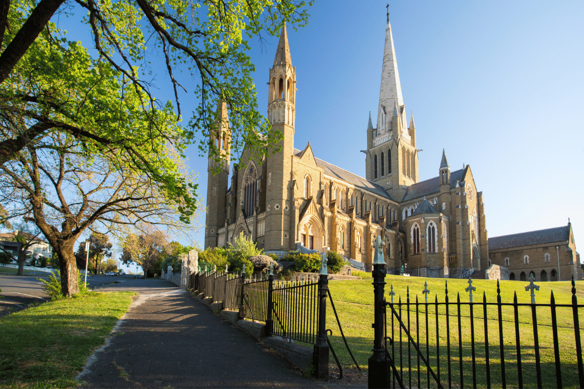 Cathedral in Bendigo representing Lifely NDIS, disability and carer support services in Bendigo and surrounding areas.