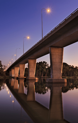 Bridge over the Murray River near Mildura, representing Lifely NDIS, disability and carer support services across Mildura and the Mallee.